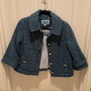 Green & Blue Tweed Jacket